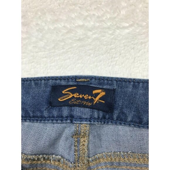 Seven7 Womens Skinny Jeans Size 6 Medium Wash Stretch Denim - Picture 4 of 8